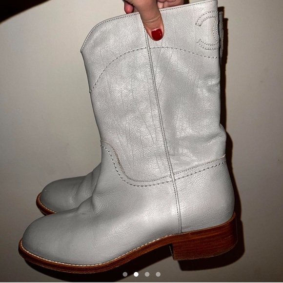 Chanel Grey low rise boots. Super comfy and cute - Picture 3 of 5